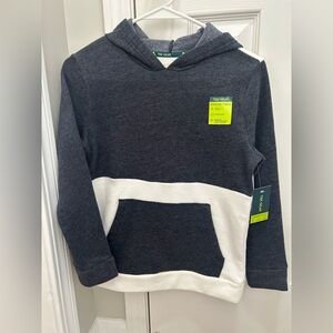 Tek Gear grey & white hoodie with ultra soft fleece lining Size S (8) activewear